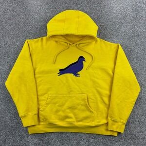 Jeff Staple Pigeon Hoodie Mens XL Yellow Blue Bird Pullover Embroidered Logo